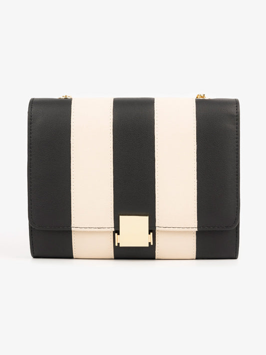Striped Clutch